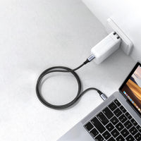 كيبل UGREEN USB-C إلى USB-C 2.0 شحن سريع 5A هيكل ألمنيوم 0.5م | UGREEN USB-C to USB-C 2.0 480Mbps 5A Aluminum Case Charging Cable 0.5m
