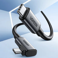 UGREEN Right Angle USB-C to USB-C Link Cable 5M - كيبل يوجرين يو اس بي سي زاوية قائمة 5 متر