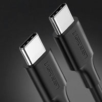 UGREEN USB-C to USB-C PD Fast Charging Cable 60W 0.5M For Laptops & Phones - كابل شحن يوجرين USB-C إلى USB-C 60 واط 0.5 متر للابتوب والهواتف