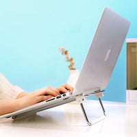 حامل قابل للطي للابتوب UGREEN فضي | Folding Stand for MacBook Laptop Silver