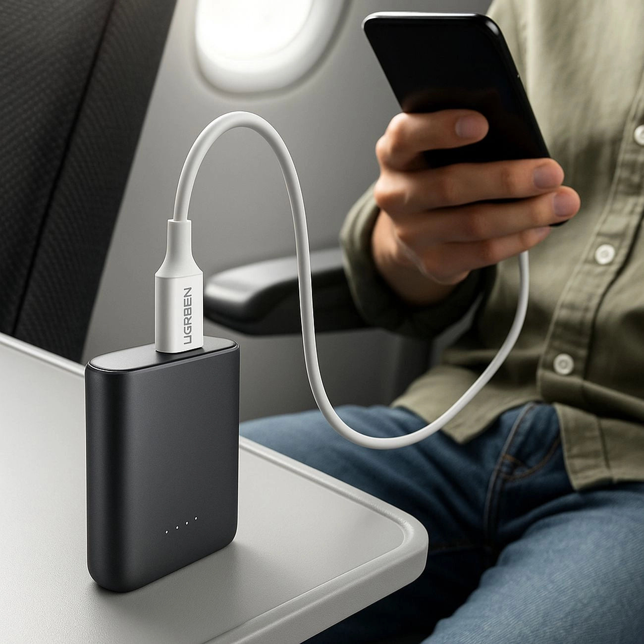 UGREEN USB-C to USB-C PD Fast Charging Cable 100W 1M | كيبل شحن سريع يو جرين 100 واط بطول 1 متر