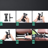 حامل UGREEN للهواتف الذكية والتابلت على مسند الرأس - أسود | UGREEN Car Holder for Smartphones/Tablets on Headrest - Black