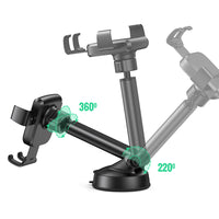 UGREEN Gravity Phone Holder with Suction Cup (Black) | حامل هاتف يونيجرين جرافيتي بكأس شفط (أسود)