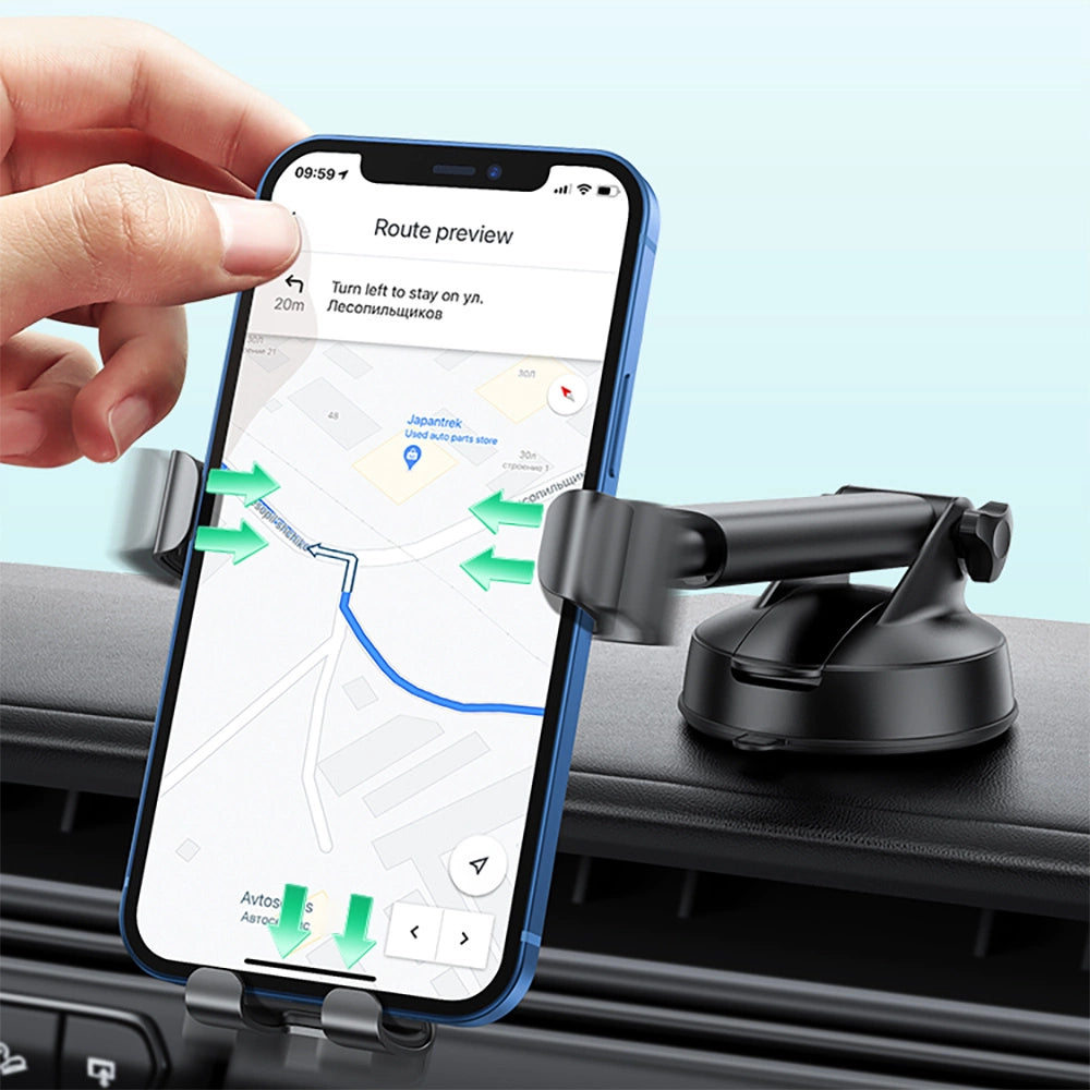 UGREEN Gravity Phone Holder with Suction Cup (Black) | حامل هاتف يونيجرين جرافيتي بكأس شفط (أسود)