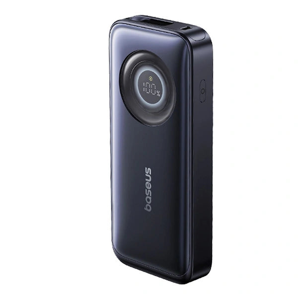 Baseus EnerCore CR11 10000mAh 45W Power Bank with Retractable USB-C Cable - Black | باور بانك بيسوس إنيركور CR11 10000 مللي أمبير 45 واط مع كابل USB-C قابل للسحب - أسود