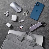 UGREEN 3-13.9 Inch Unisex-Adults Gray Classic Polyester Laptop Bag | حقيبة لابتوب يونيجرين رمادية كلاسيكية بوليستر 3-13.9 إنش للجنسين