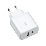 شاحن UGREEN 20W بمنفذين | UGREEN 20W 2-Port Fast Charger EU White