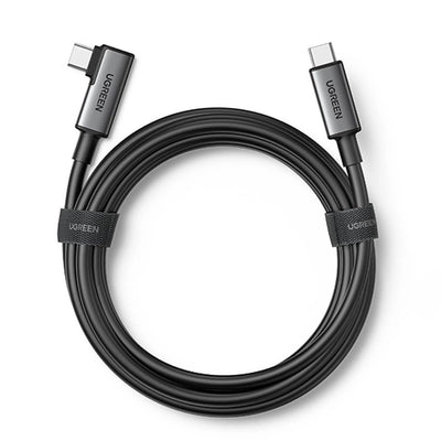 UGREEN Right Angle USB-C to USB-C Link Cable 5M - كيبل يوجرين يو اس بي سي زاوية قائمة 5 متر