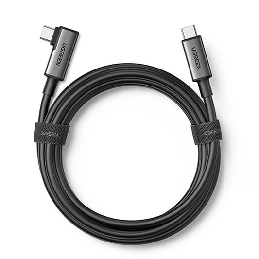 UGREEN Right Angle USB-C to USB-C Link Cable 5M - كيبل يوجرين يو اس بي سي زاوية قائمة 5 متر