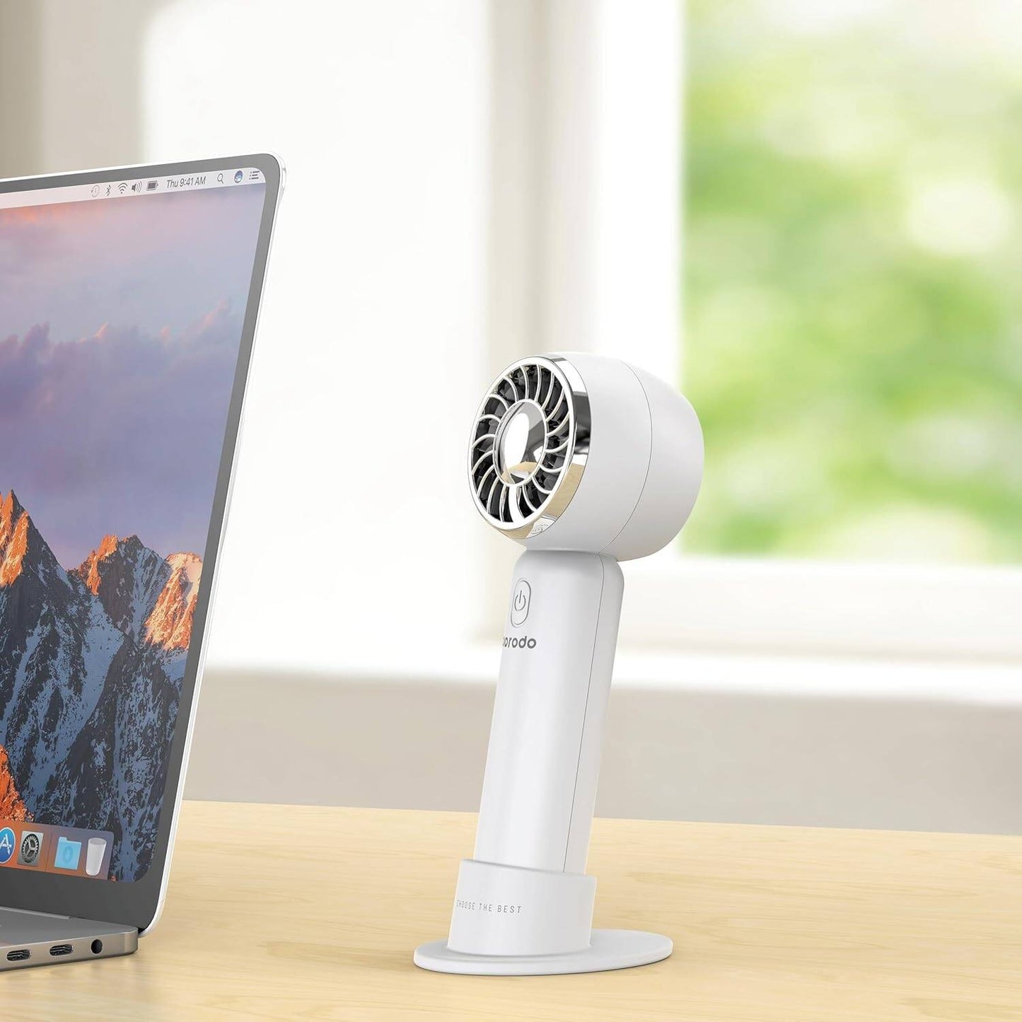 Porodo LifeStyle Mini Portable Turbo Cooling Fanosa Destan 5W 2000mAh - Spî