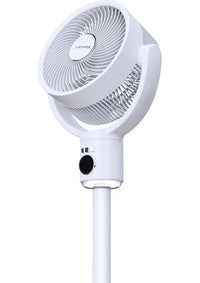 Lenyes LHF10 مروحة LED رقمية 10 إنش 5 سرعات بجسم قابل للتمديد وريموت كنترول - أبيض | Lenyes LHF10 10-Inch Digital LED 5-Speed Extendable Tower Fan with Remote - White