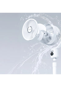 Lenyes LHF10 مروحة LED رقمية 10 إنش 5 سرعات بجسم قابل للتمديد وريموت كنترول - أبيض | Lenyes LHF10 10-Inch Digital LED 5-Speed Extendable Tower Fan with Remote - White