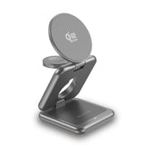 شاحن ماستر لاسلكي 3 في 1 ماغسيف قابل للطي بقدرة شحن 25 واط - رمادي | MASTER 3-in-1 MagSafe Qi2.2 Foldable Charger 25W - Grey