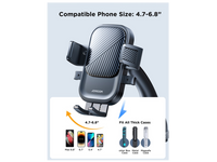 حامل هاتف للسيارة جويرووم للزجاج الامامي والداشبورد مع دوران 360 درجة | JOYROOM JR-OK6 Car Phone Mount for Windshield – 360° Rotatable