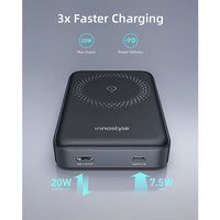 Innostyle 10000mAh Wireless Powerbank 2-in-1 w/ Stand | إنوستايل باور بانك لاسلكي 10000 مللي أمبير 2 في 1 مع حامل
