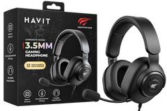 سماعة ألعاب هافيت H2230D السلكية السوداء | HAVIT H2230D Gaming Headset