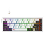 كيبورد ألعاب هافيت KB900L بمفاتيح مغناطيسية – أسود وأبيض | Havit KB900L Magnetic Switch Gaming Keyboard – Black & White
