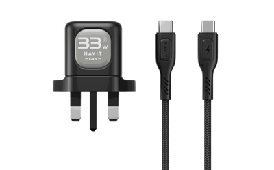 شاحن هافيت UC233 UK بقدرة 33W مع كابل USB-C | HAVIT UC233 Wall Charger