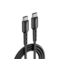 كيبل هافيت CB6235 تايب سي الى تايب سي بقدرة شحن 60 واط وبطول 1 متر | Havit CB6235 USB-C to USB-C Cable – 60W Fast Charging 1m