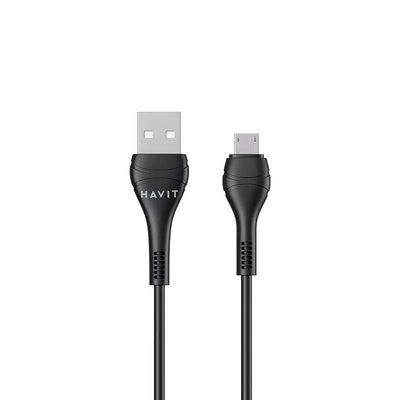كيبل هافيت CB6159 يو اس بي اي الى مايكرو بطول 1 متر | Havit CB6159 Micro Charging Cable 1m Black