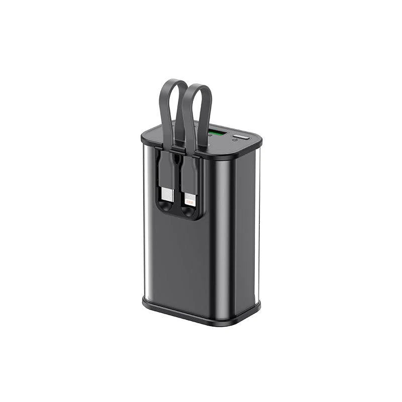Bankeya Hêzê ya Havit PB94 10,000mAh 20W bi Kabloyên USB-C û LTG yên Çêkirî - Bankeya Hêzê ya Havit 10,000mAh 20W bi Kabloyên USB-C û LTG yên Çêkirî