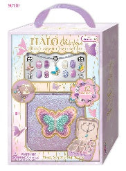 سوار هالو مع علبة مجوهرات الفراشة | Hot Focus Halo Charms Bracelet & Jewelry Case Butterfly