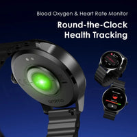 Oraimo Smart watch OSW-830 Black - ساعة أورايمو الذكية بشاشة اموليد 1.43 بوصة ومقاومة الماء IP68