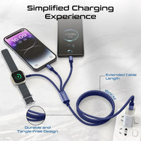 Promate iCharge-Trio Blue Apple Watch wireless charging puck detail