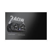BUGANi Boost Max Portable Bluetooth Speaker 240W Black | سماعة بوغاني بوست ماكس المحمولة 240 واط أسود