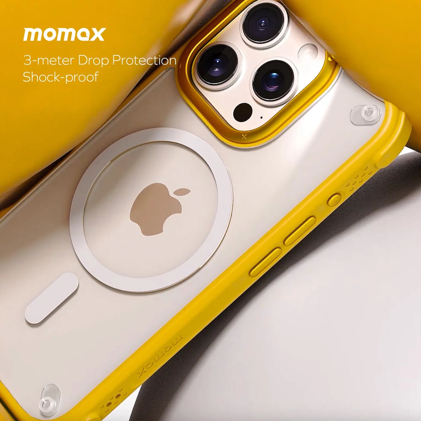 كفر موماكس اكستريم بروتيكشن المغناطيسي لايفون 16 برو ماكس | Momax Extreme Protection Magnetic Case for iPhone 16 Pro Max