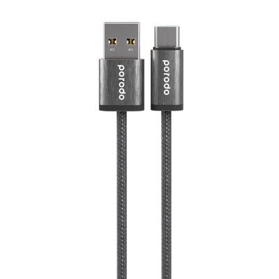 Porodo Woven 3A USB-A to Type-C Cable White