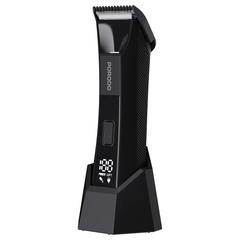 Porodo Lifestyle Ceramic Blade Gentle Grooming Trimmer Digital Display Black