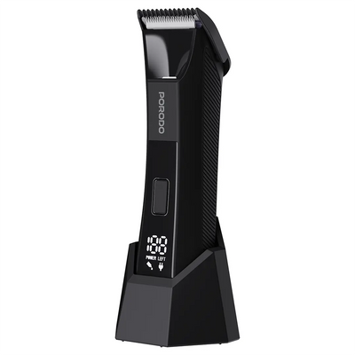 Porodo Lifestyle Ceramic Blade Gentle Grooming Trimmer Digital Display Black
