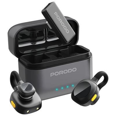 Porodo Movo Lavalier Microphone Type-C Black
