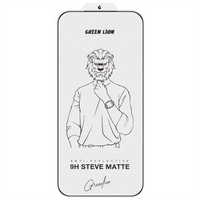 Green Lion 9H Steve Matte AG Glass Protector iPhone 17 Pro Black
