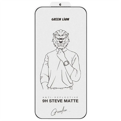 Green Lion 9H Steve Matte AG Glass Protector iPhone 17 Pro Black