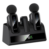 ميكروفون جرين لايون GM-89X اللاسلكي 2-في-1 مع إلغاء الضوضاء - أسود | Green Lion GM-89X 2-in-1 Wireless Microphone with Noise Cancellation - Black