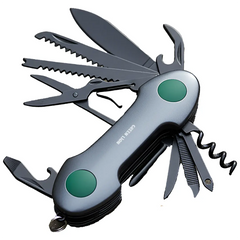 Green Lion 14-in-1 Multi Tool Key Chain Knife Black