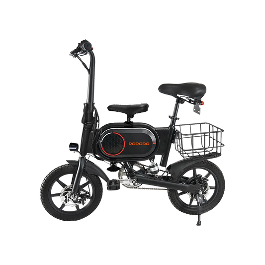 Porodo Lifestyle Folding Urban Electric Bike Black PD-LFST083-BK