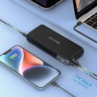 باور بانك راف باور RP-PB201 Pro بسعة 20000 مللي أمبير وقوة 65 واط مع منفذين Type-C ومنفذ USB | RAVPower RP-PB201 Pro 20000mAh 65W Power Bank with Dual Type-C and USB Port