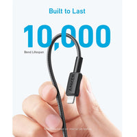 كيبل انكر مضفر يو اس بي سي الى لايتننغ بطول 3 قدم | Anker 322 USB-C to Lightning Connector Braided Cable 3ft