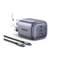UGREEN Nexode 65W 3-Port PD GaN Fast Charger UK - شاحن يوجرين نيكسود 65 واط 3 منافذ تقنية جان