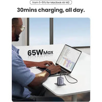 UGREEN Nexode 65W 3-Port PD GaN Fast Charger UK - شاحن يوجرين نيكسود 65 واط 3 منافذ تقنية جان