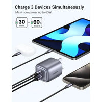 UGREEN Nexode 65W 3-Port PD GaN Fast Charger UK - شاحن يوجرين نيكسود 65 واط 3 منافذ تقنية جان