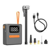 مضخة هواء Lenyes المحمولة بشاشة رقمية وإيقاف تلقائي وإضائة LED للسيارات وحالات الطوارئ | Lenyes Portable Air Pump Digital Display Auto Stop LED Emergency Light Fast Inflation