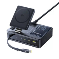 Baseus Nomos QI 5in1 Charging Station 140W - محطة شحن لاسلكي 5 في 1 من بيسوس نوموس 140 واط