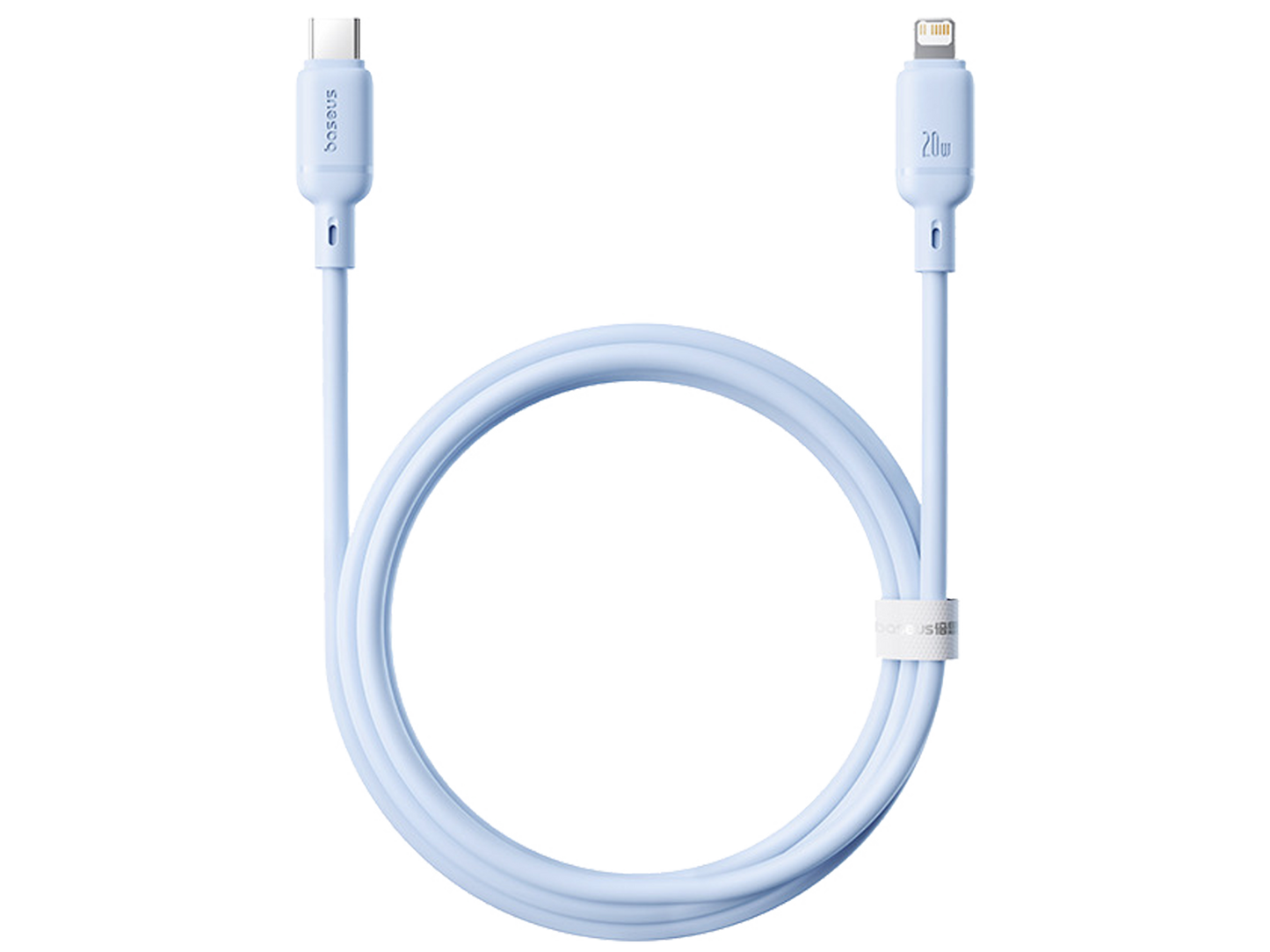 كابل Baseus Silky Cable USB-C إلى Lightning 20W 1m أزرق | Baseus Silky Cable C-iP 20W 1m Blue