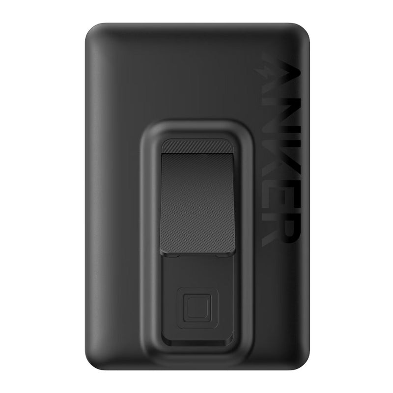 باور بانك انكر ماج جو المغناطيسي بسعة 10,000 مللي امبير مع مسند - اسود | Anker MagGo 10K Power Bank with Magnetic Stand - Black