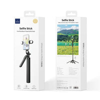 حامل سيلفي ويوو Wi-SE012 بطول 180 سم مع دوران 360° وإضاءتين | WiWU 360 Degree Selfie Stick Wi-SE012 180cm with Dual Fill Lights