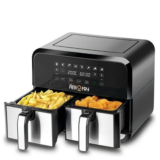 قلاية هواء رقمية مزدوجة بلاك آند ديكر بسعة 8 لتر وبقدرة 1700 واط | Black+Decker DZAF1700-B5 Digital Dual Zone Air Fryer